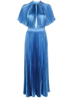 Plisované dlouhé šaty L'idée modrá