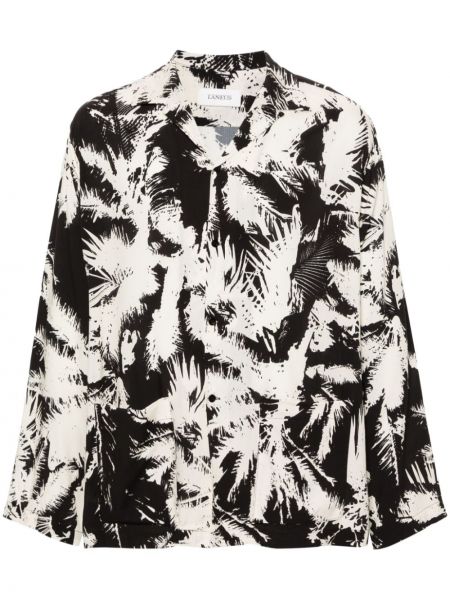 Košeľa s potlačou s abstraktným vzorom Laneus