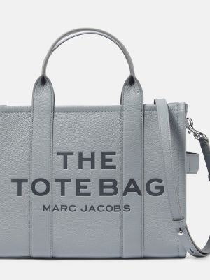 Borsa shopper di pelle Marc Jacobs grigio