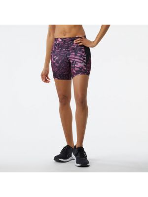 Figurbetonte shorts mit print New Balance rot