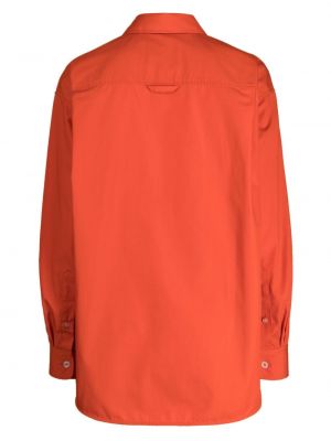 Haftowana koszula z kieszeniami Meryll Rogge pomarańczowa