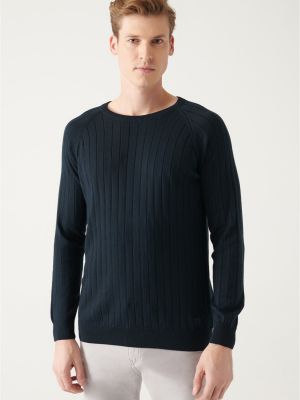 Slim fit pulover iz žakarda Avva