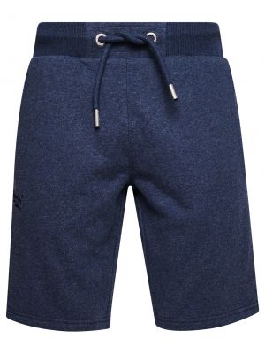 Teplákové nohavice Superdry modrá