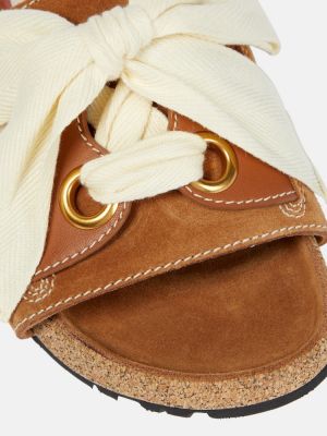 Sandale din piele de căprioară Zimmermann maro