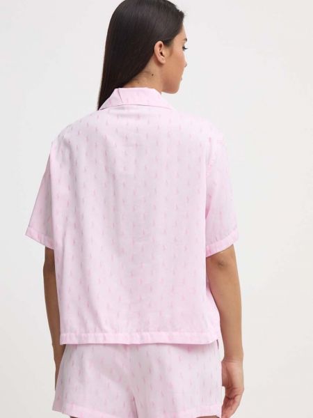 Piżama Polo Ralph Lauren różowa