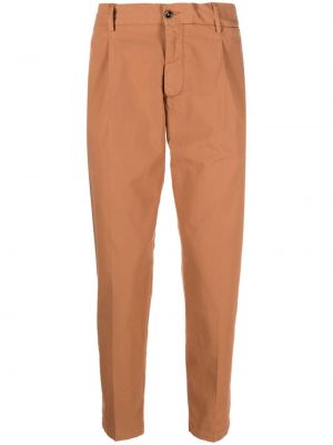 Bavlnené rovné nohavice Dell'oglio hnedá