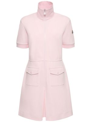 Kokvilnas kleita Moncler rozā