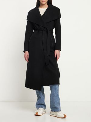 Vlněný kabát Mackage černý