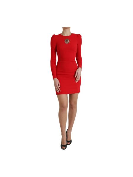 Sukienka mini Dolce And Gabbana czerwona