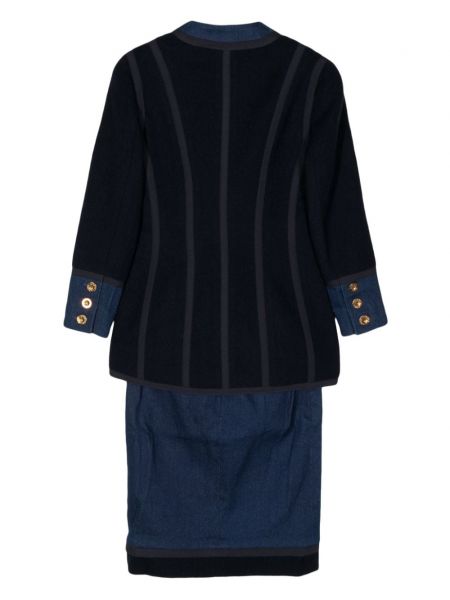 Džínová sukně Chanel Pre-owned modré