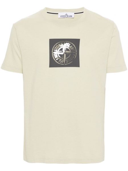 T-shirt aus baumwoll mit print Stone Island