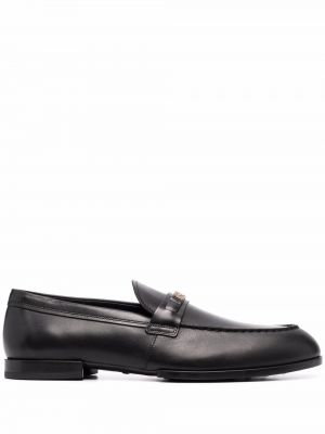 Skinn loafers Tod's svart