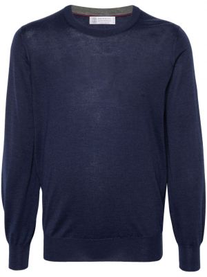 Pullover Brunello Cucinelli blau