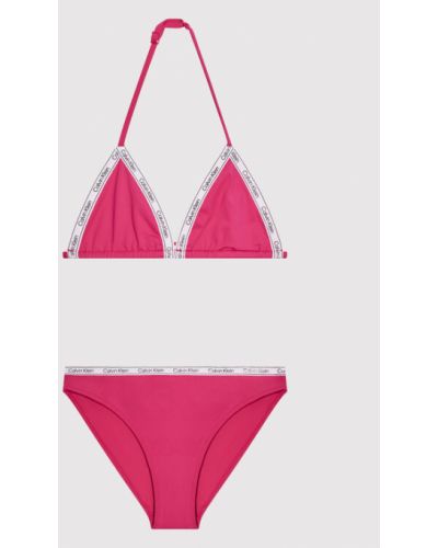 Calvin Klein Swimwear Női fürdőruha Logo Tape KY0KY00008 Rózsaszín