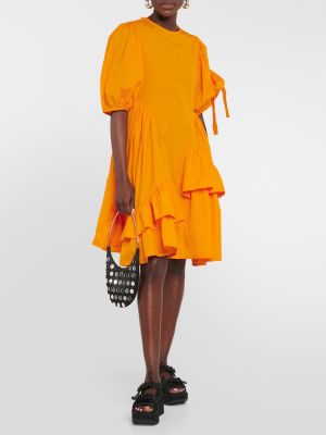 Памучна рокля Cecilie Bahnsen оранжево