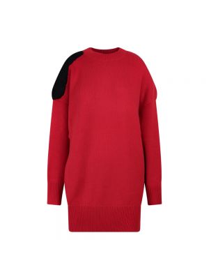 Dzianinowy sweter Krizia czerwony