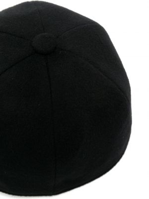 Haftowana czapka z daszkiem wełniana z kaszmiru Lanvin