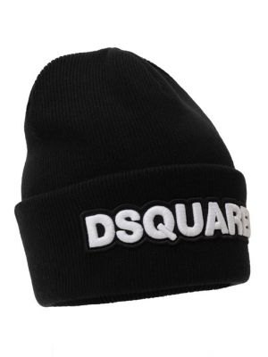 Черная шапка Dsquared2