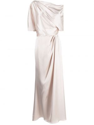Drapované večerné šaty Amsale biela