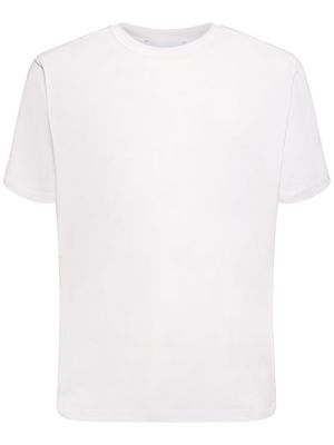 Camiseta de seda de algodón Lardini blanco