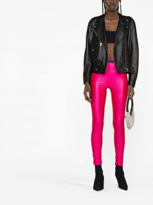 Legíny Versace Jeans Couture růžové