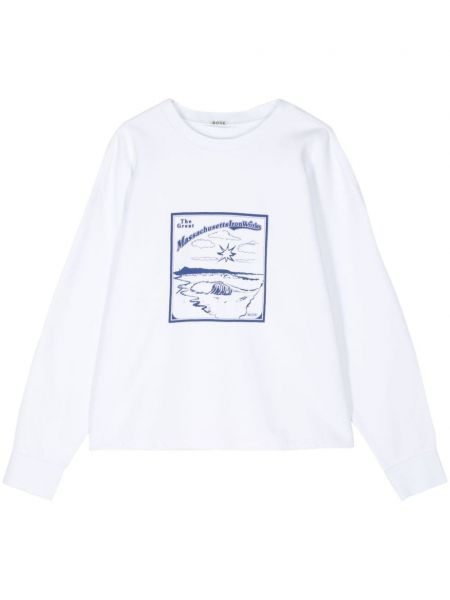 Sweatshirt aus baumwoll mit print Bode weiß