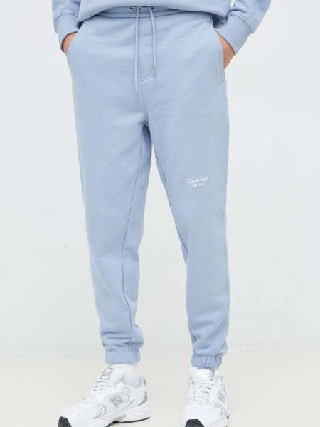 Calvin Klein Jeans pamut melegítőnadrág férfi, sima