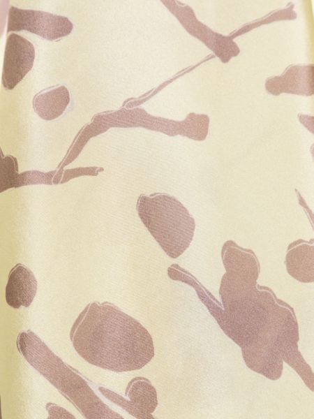 Hedvábný šál s potiskem s abstraktním vzorem Alysi