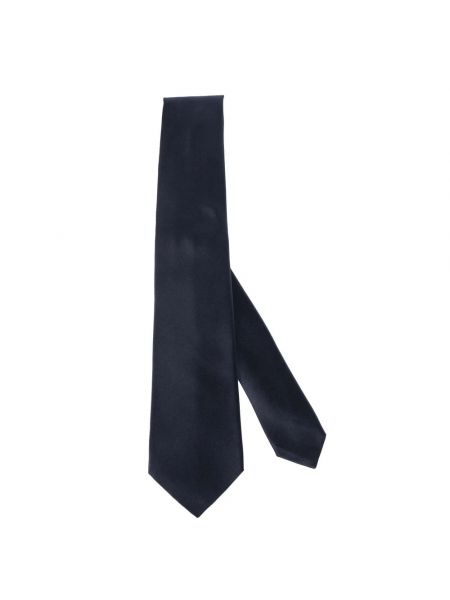 Krawatte mit plisseefalten Kiton blau