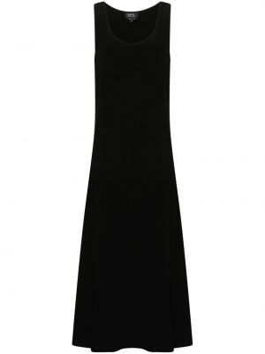 Μίντι φόρεμα A.p.c. μαύρο