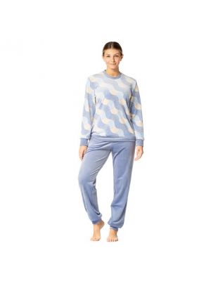 Pijama de terciopelo‏‏‎ Egatex azul