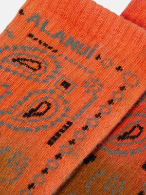 Bavlněné ponožky Alanui oranžové