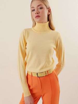 Priliehavý sveter Bigdart žltá