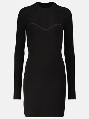 Dzianinowa sukienka Moncler czarna