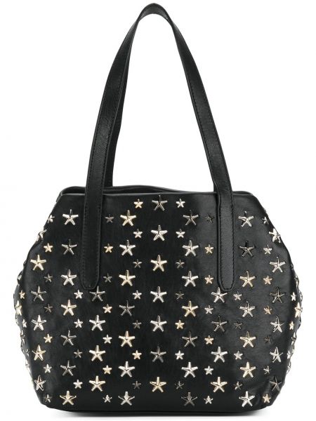 Stjernemønster pigget shoppingbag Jimmy Choo svart