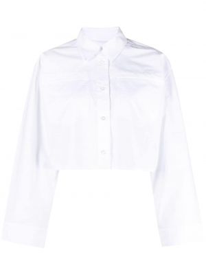 Памучна риза Remain бяло