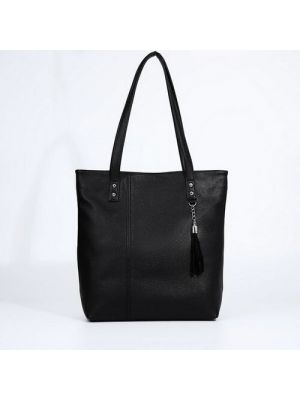 Черная сумка шоппер Vita