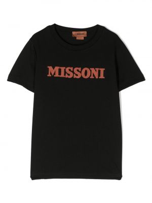 T-shirt för tjejer Missoni Kids svart