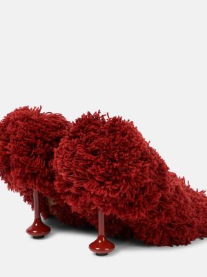 Pantofi cu toc Loewe roșu