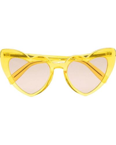 Hjertemønster briller Saint Laurent Eyewear gul