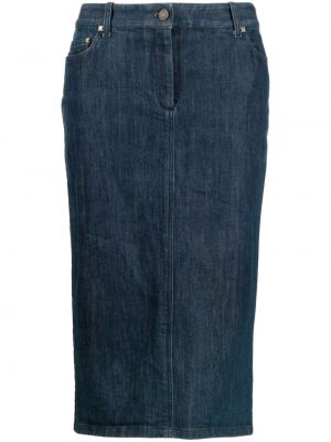 Džínsová sukňa Céline Pre-owned modrá