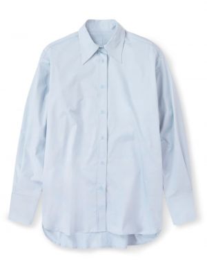 Bavlnená košeľa Closed modrá