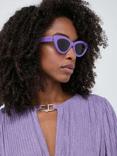 Фиолетовые очки солнцезащитные Guess