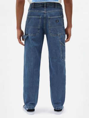 Синие прямые джинсы Dickies