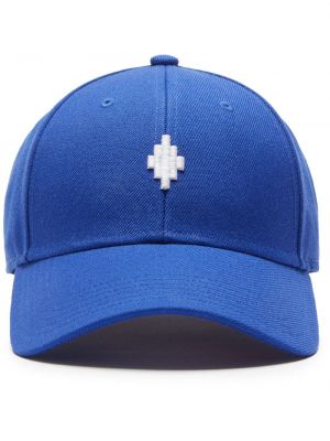 Haftowana czapka z daszkiem Marcelo Burlon County Of Milan niebieska