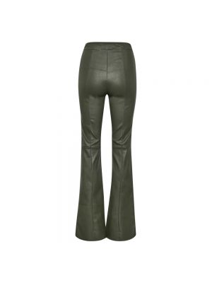 Pantalones de cuero Gestuz verde
