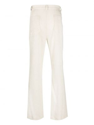 Pantalon large en jacquard Soulland blanc