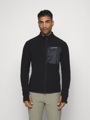 Флисовая куртка на молнии Peak Performance черная