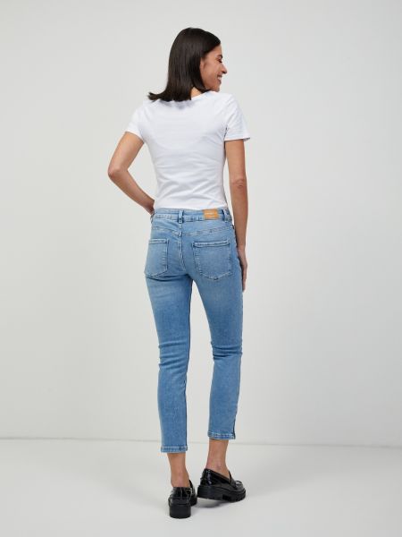 Priliehavé džínsy skinny fit Orsay modrá