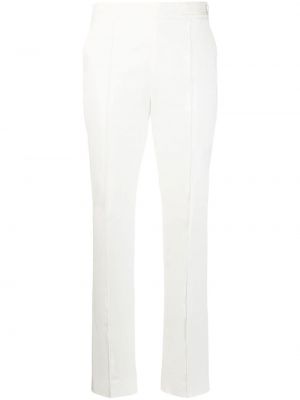 Spodnie bawełniane Moncler białe